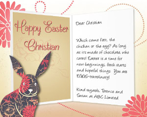 Easter Bunny eCard for Business