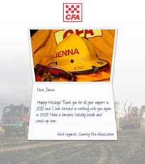 Custom Happy Holidays Christmas Business eCard CFA