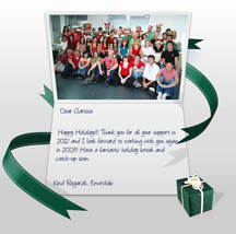 Custom Happy Holidays Christmas Business eCard Envirolab2