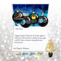 Custom Happy Holidays Christmas Business eCard Mounties