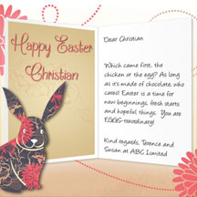Easter Business/Corporate eCard Gallery - Easter Rabbit