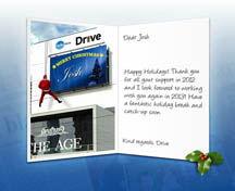 Custom Happy Holidays Christmas Business eCard Fairfax2