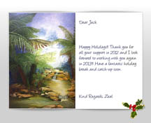 Custom Happy Holidays Christmas Business eCard Zeal