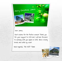 Custom Happy Holidays Christmas Business eCard WSP